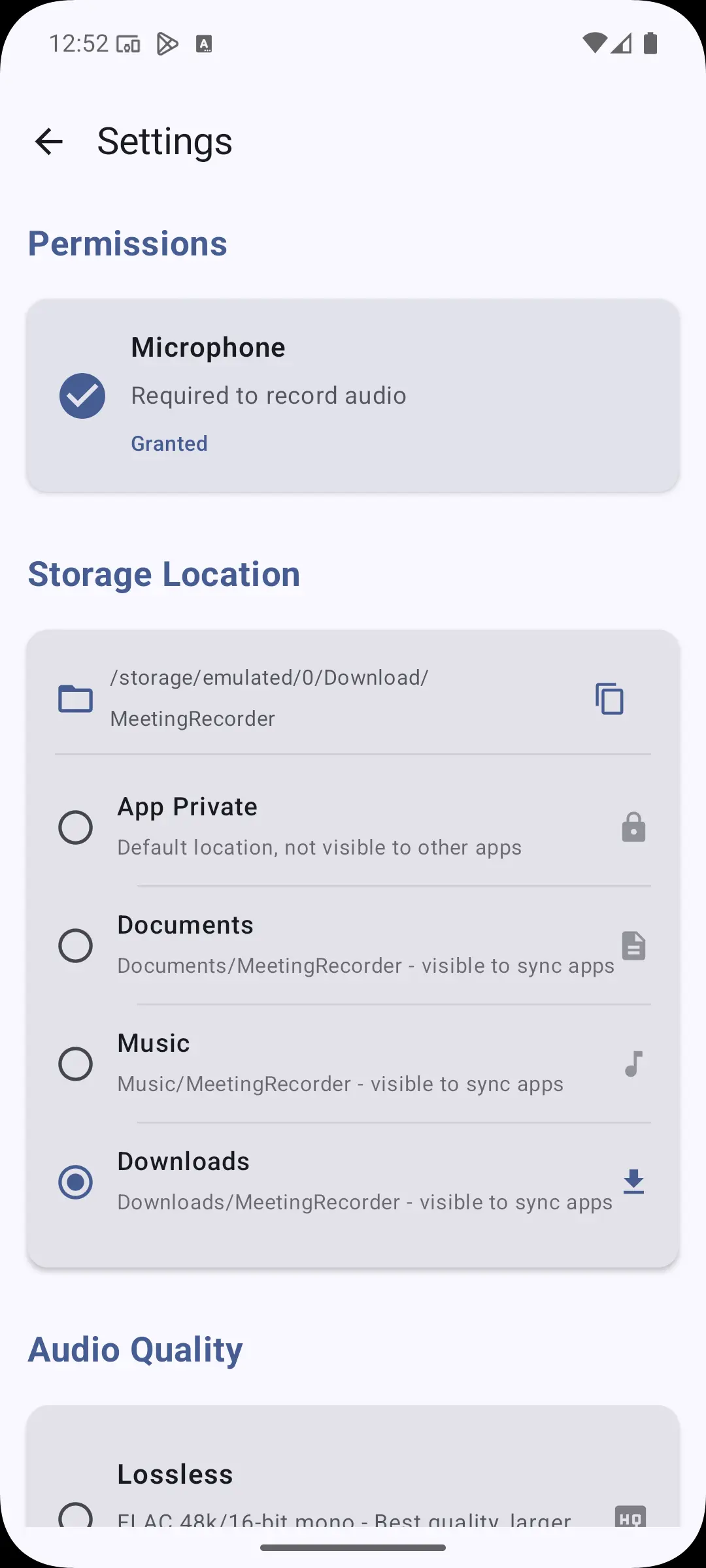 Meeting Recorder App screenshot 2