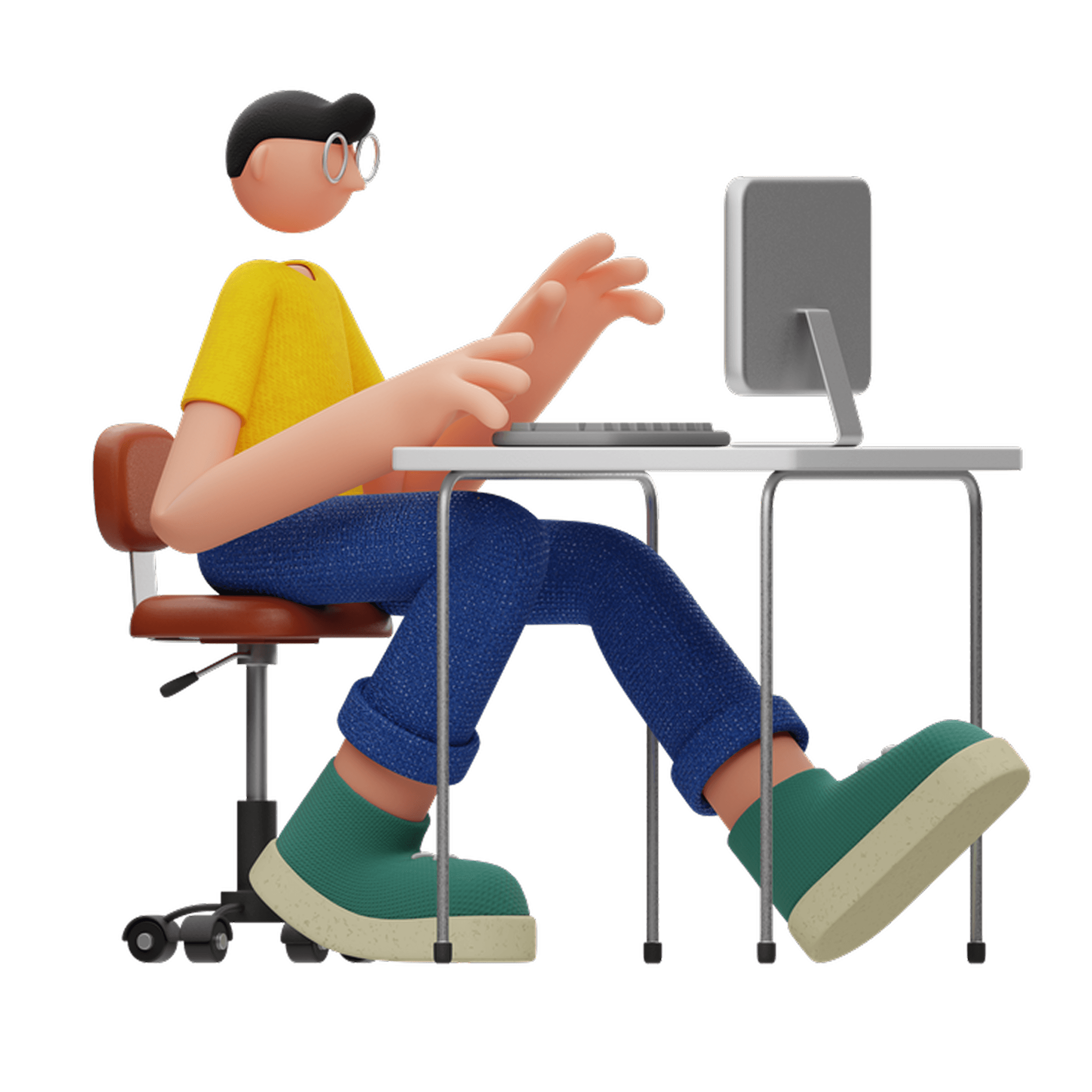 Man working illustration